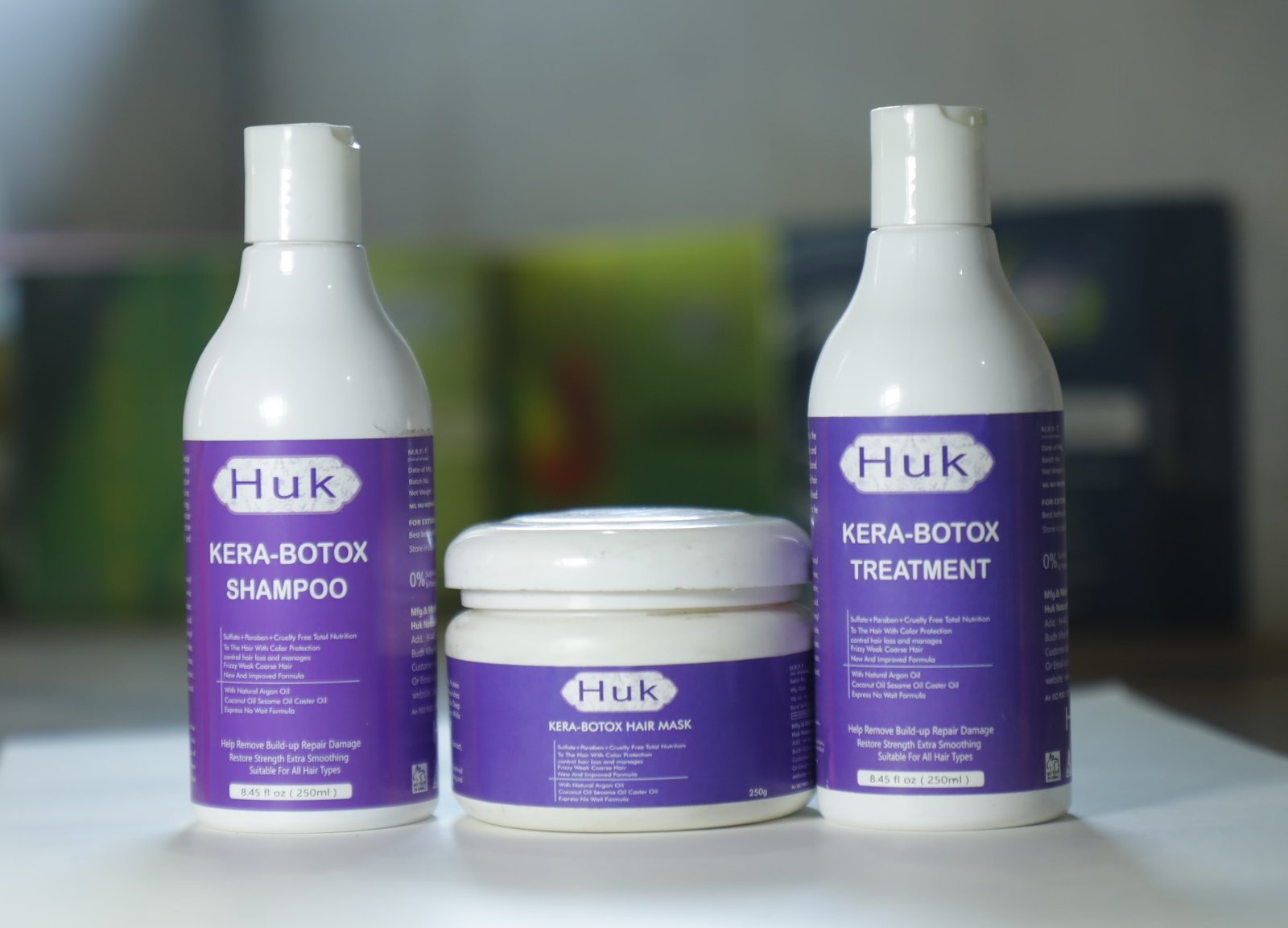 Huk Kera Botox Hair Treatment Set: Mask and Shampoo