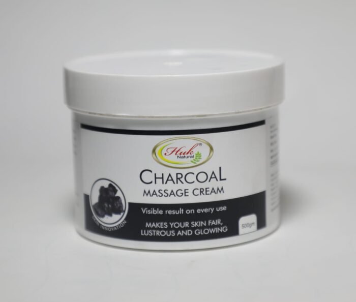 Huk Charcoal Massage Cream with Wheat Germ Oil