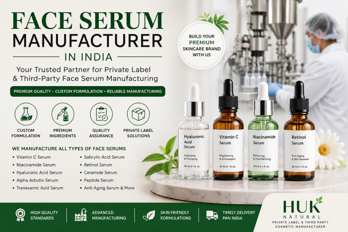 Face Serum Manufacturer in India Private Label & OEM