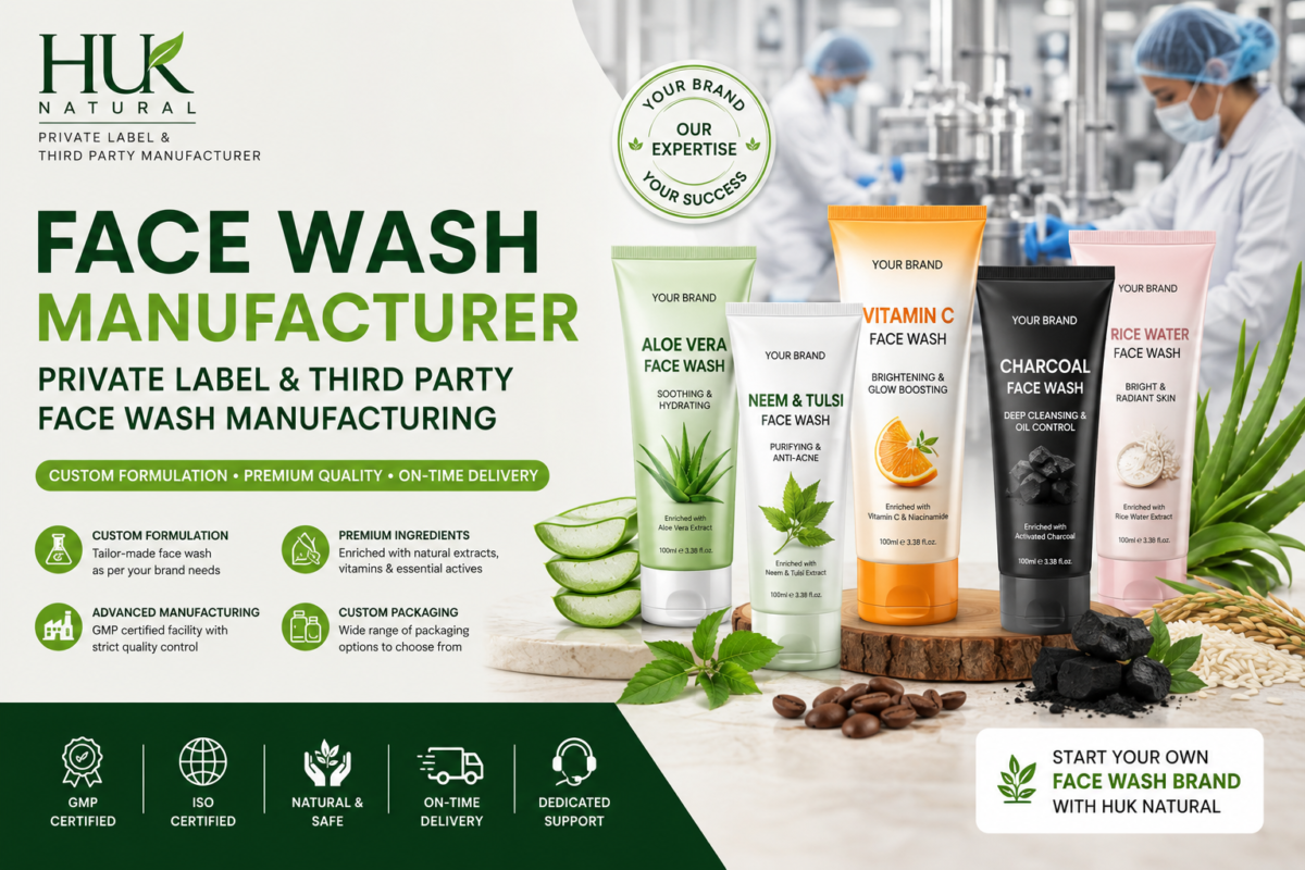 Face Wash Manufacturer | Private Label & Third Party India