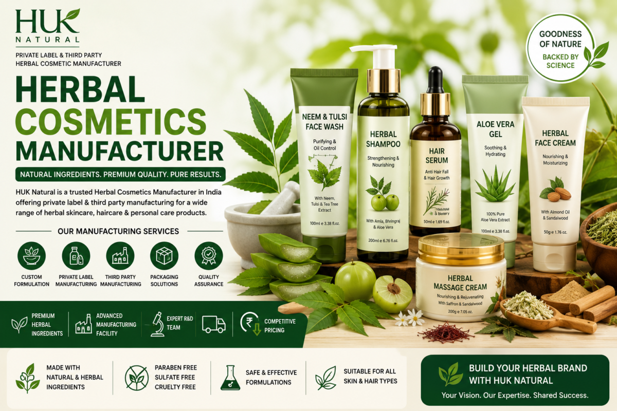 Herbal Cosmetics Manufacturer | Private Label & Third Party India