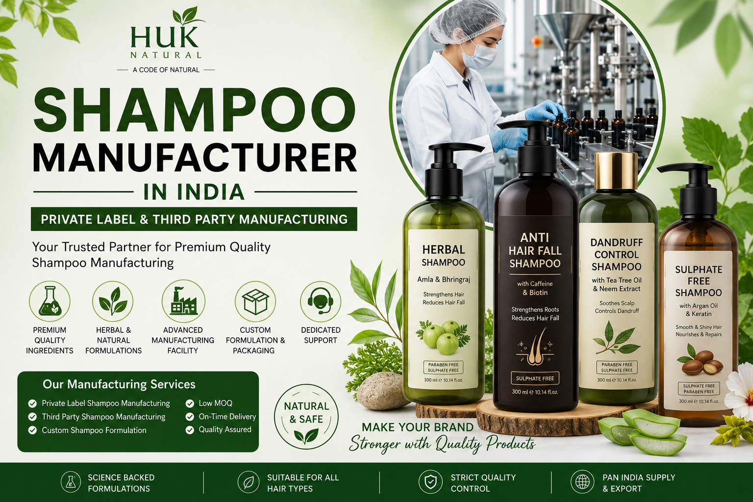 Shampoo Manufacturer in India | Private Label Company