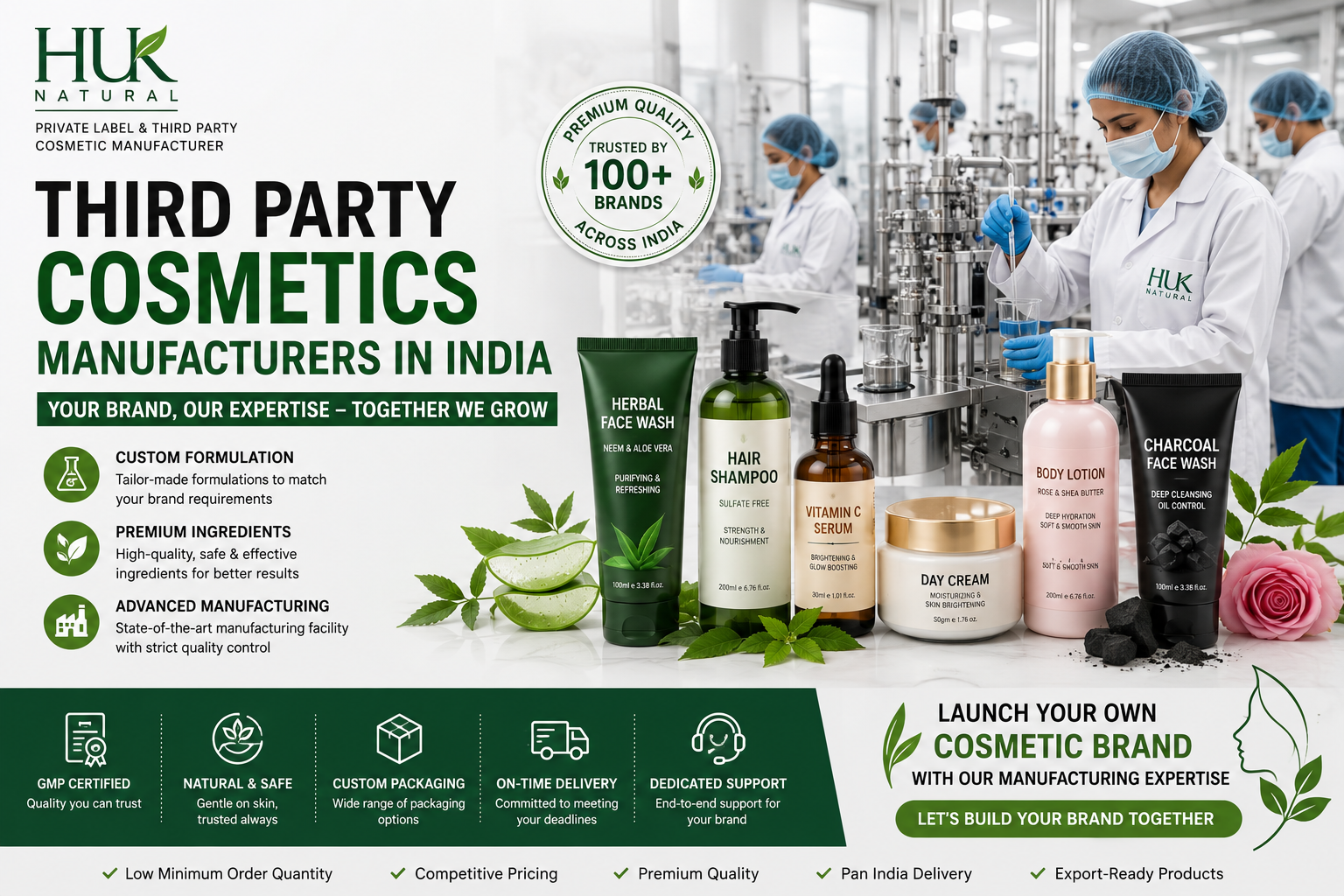 Third Party Cosmetics Manufacturers in India Trusted Private Label Cosmetic Manufacturing Partner