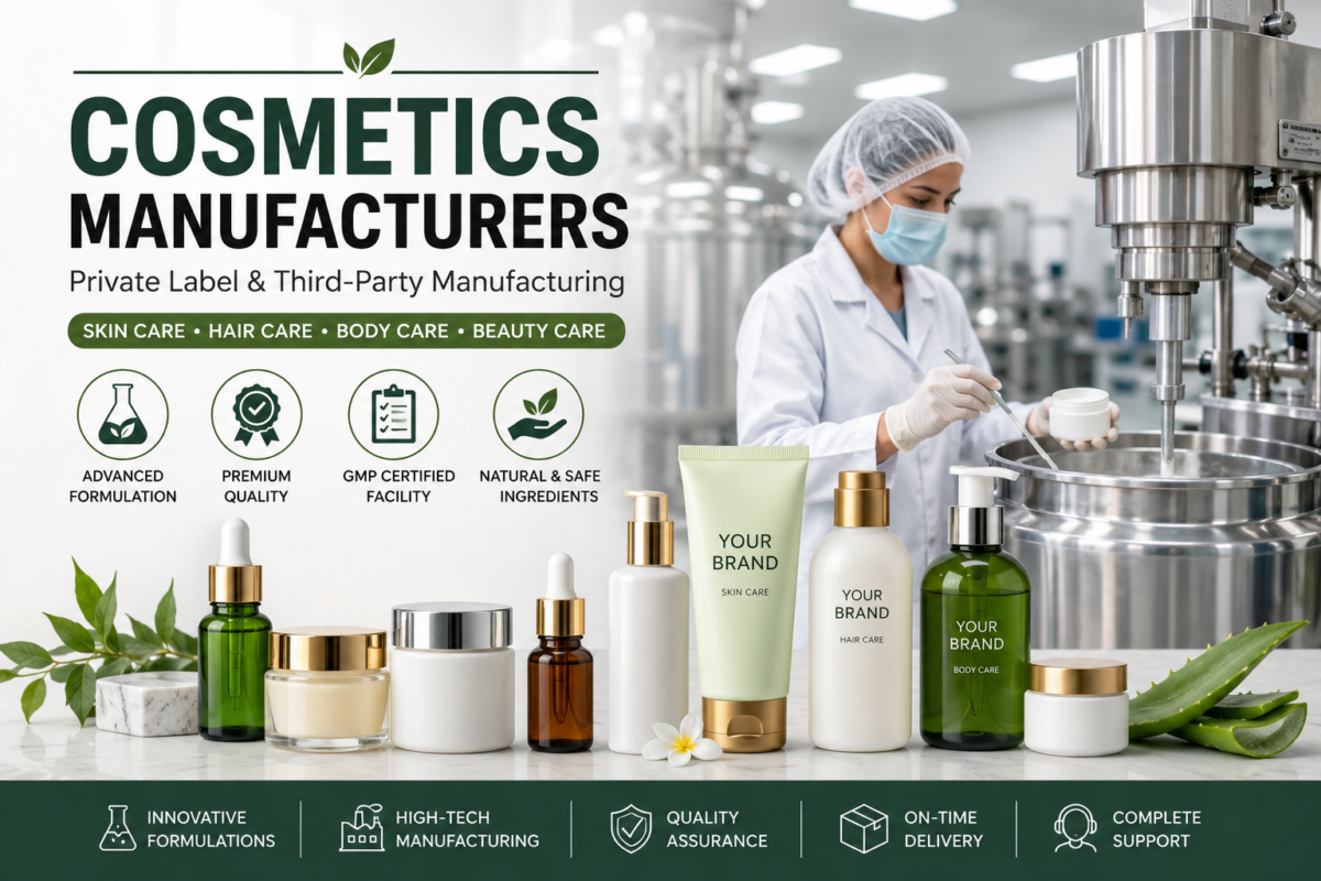 Cosmetics Manufacturers in India Private Label & Third Party