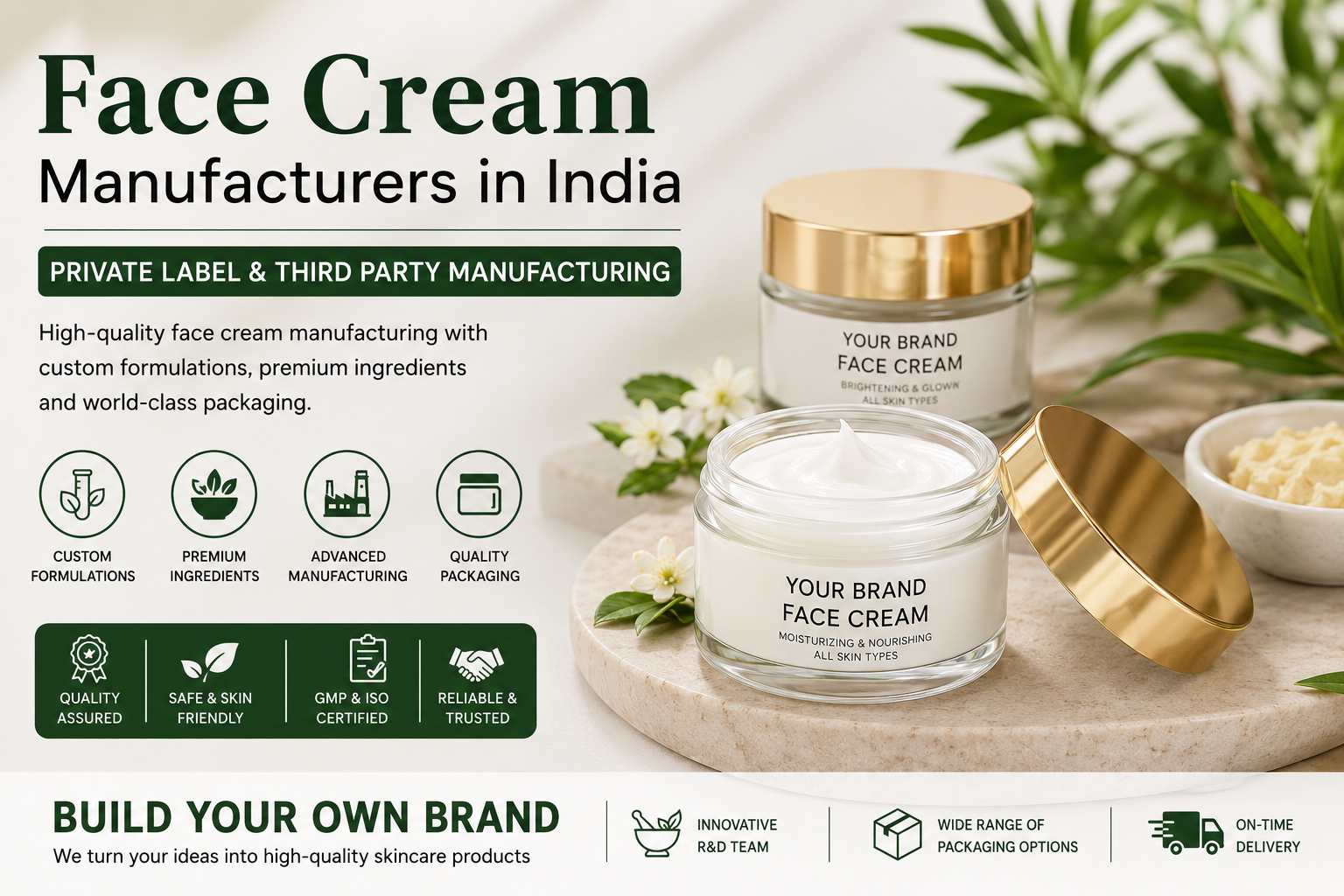 Face Cream Manufacturers in India | Private Label