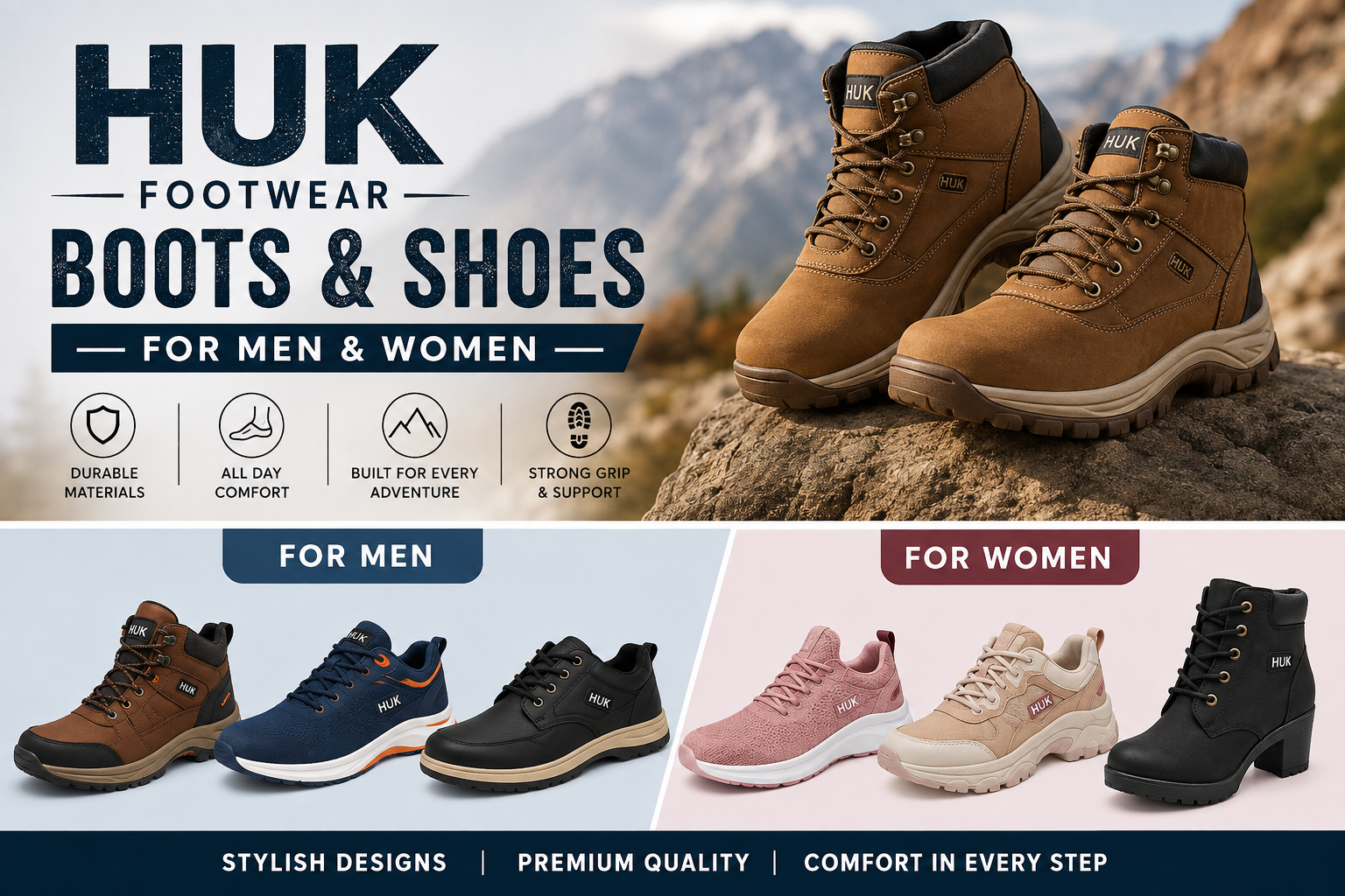 Huk Footwear – Stylish Boots & Shoes for Men and Women