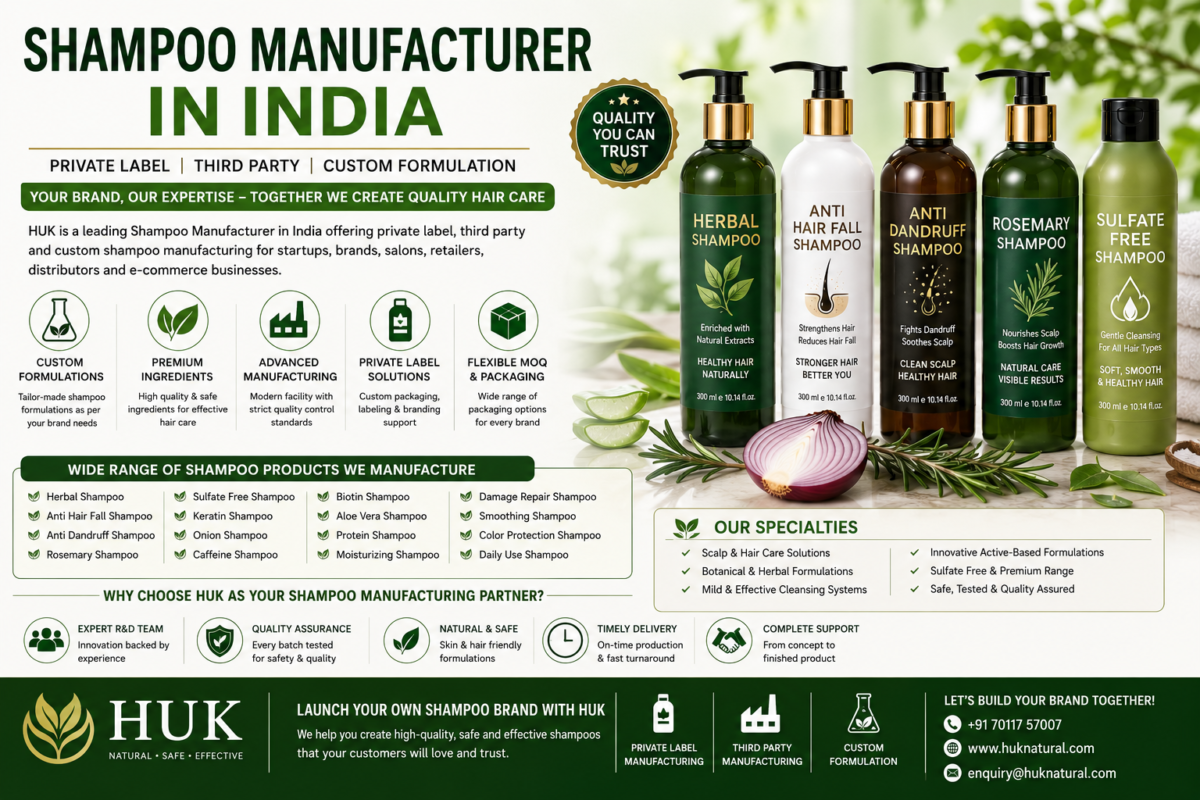 Shampoo Manufacturer in India | Private Label & Third Party Shampoo Manufacturer
