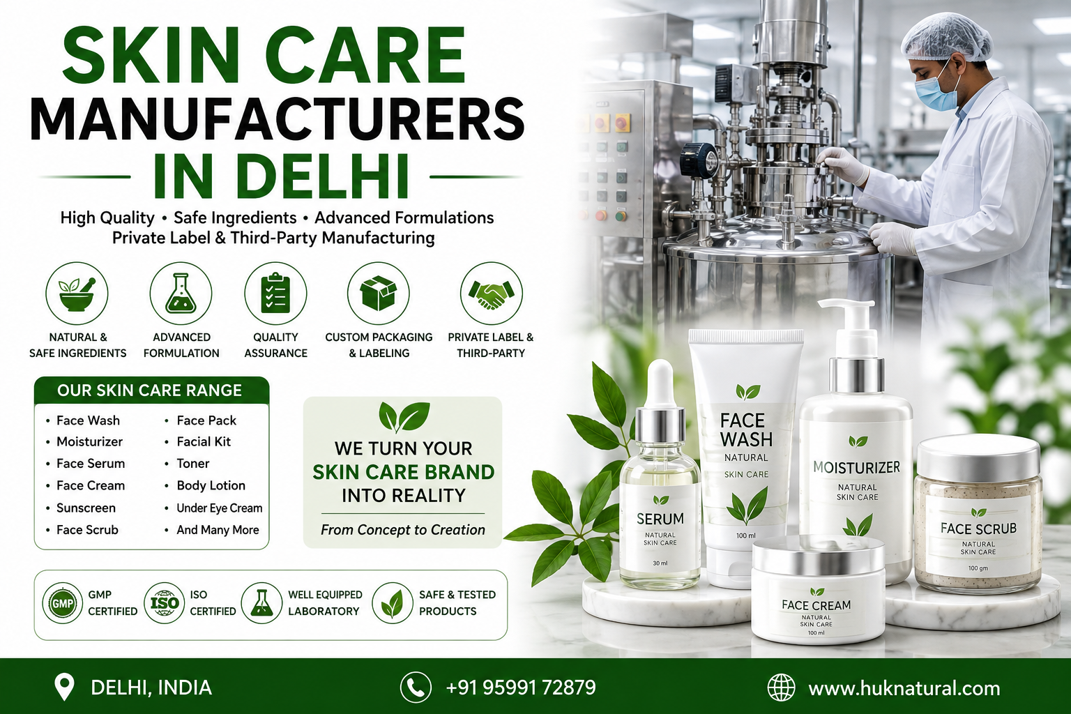 Skin Care Manufacturers in Delhi
