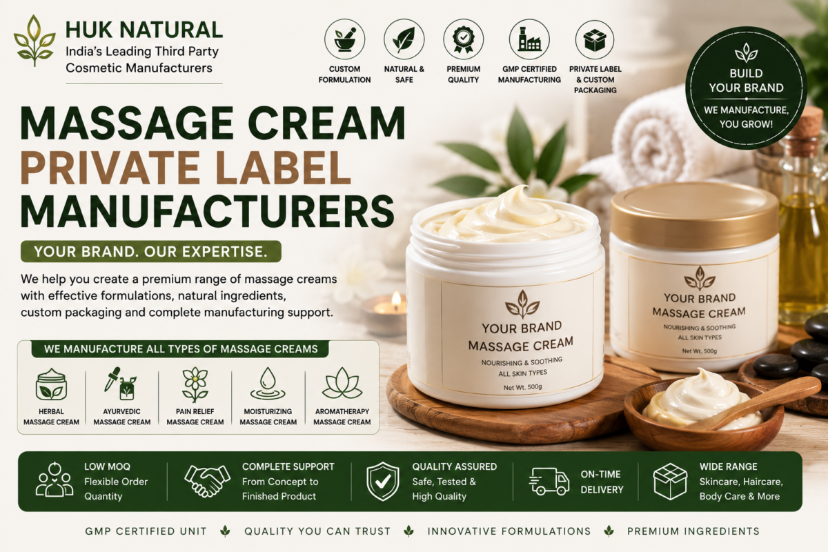 Third Party Cosmetic Manufacturer India HUK