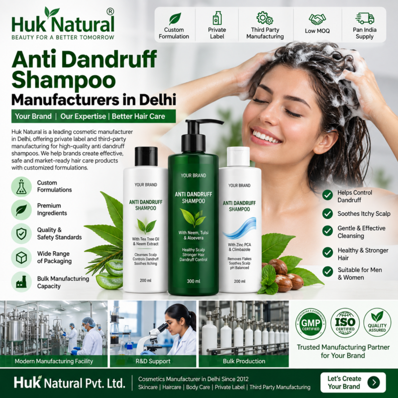 Anti Dandruff Shampoo Manufacturers in Delhi