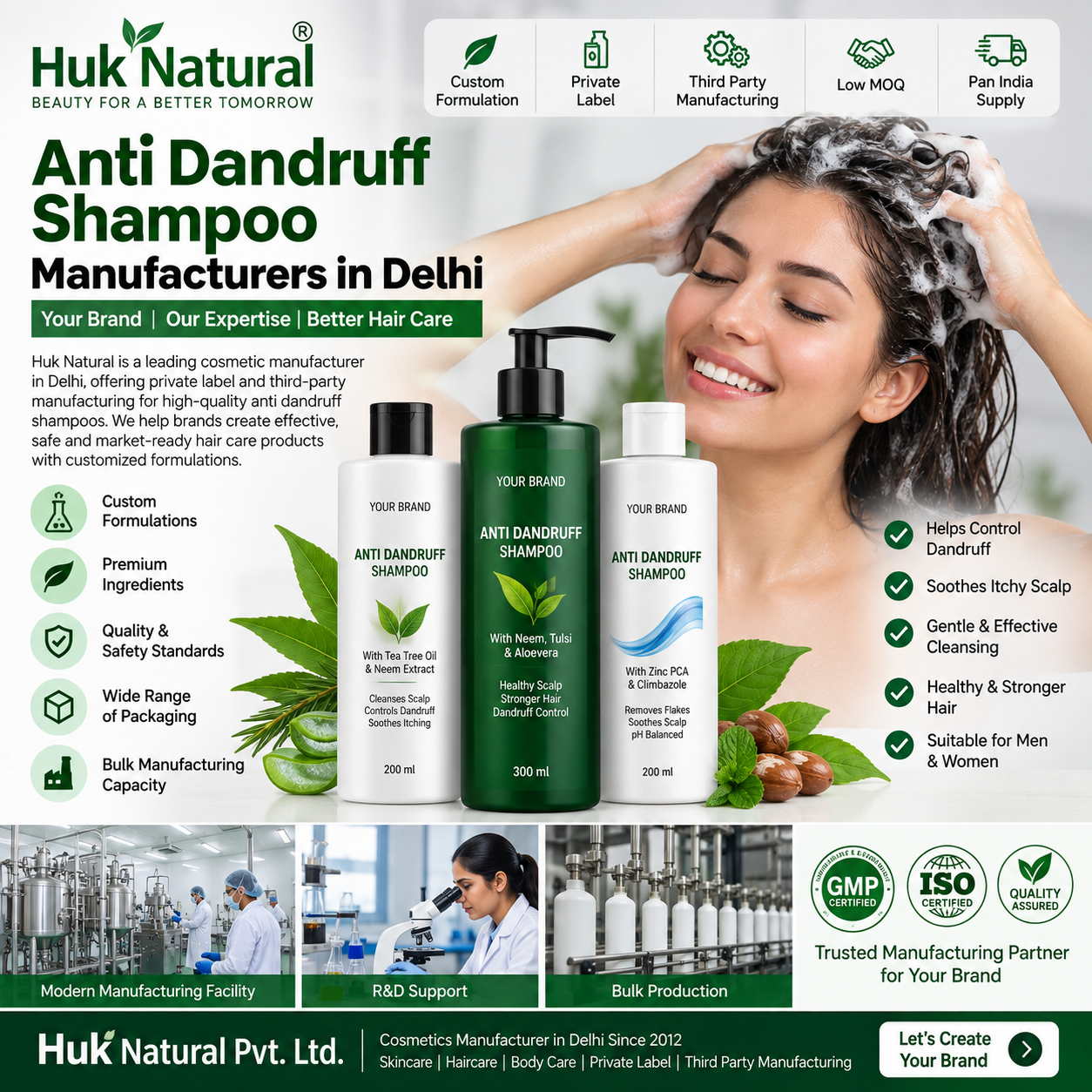 Anti Dandruff Shampoo Manufacturers in Delhi